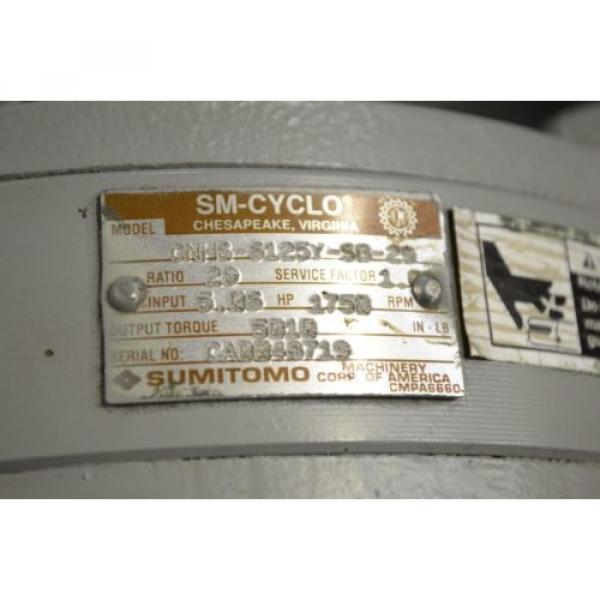 Sumitomo, 15 HP, 603 RPM, 230/460 V, CNHS-6125Y-SB-29, Gear box #7 image