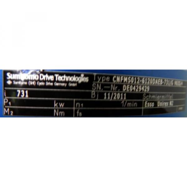 SUMITOMO Drive Getriebemotor  CNFMS012-6120DAEB-731/GV63S/4   I=731  - unused - #3 image