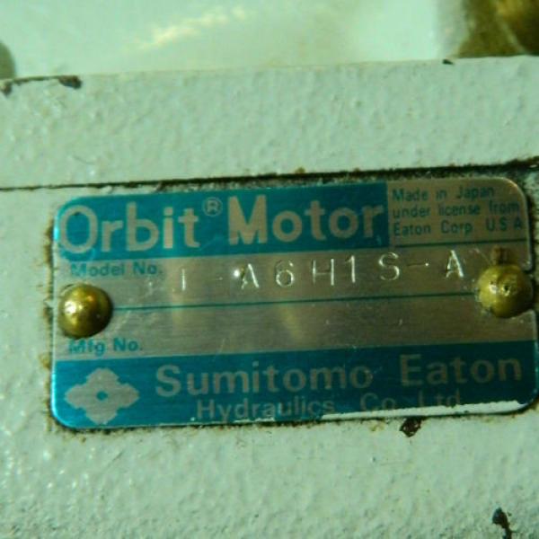 Sumitomo Eaton Hydraulic Orbit Motor J-A6H1S-A, Used, WARRANTY #4 image