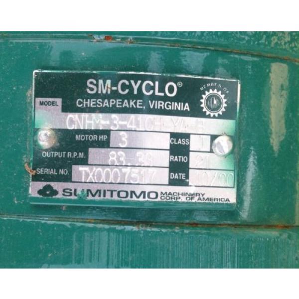 SM-CYCLO TC-F / FB-3B 3-PHASE INDUCTION MOTOR W/BRAKE SUMITOMO CNHM-3-410H-YA-B #2 image
