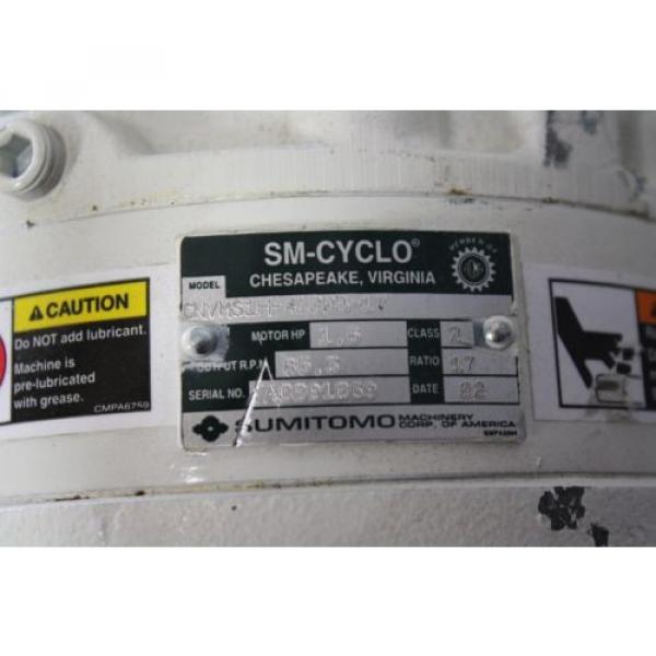 SUMITOMO SM-CYCLO CNVMS14-4100-B-17 GEAR MOTOR 17:1 #2 image