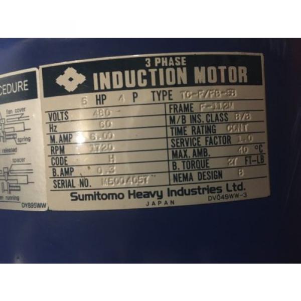 SUMITOMO SM- BUDDY BOX, RATIO 46, WITH SUMITOMO INDUCTION MOTOR, 5 HP, Origin #3 image