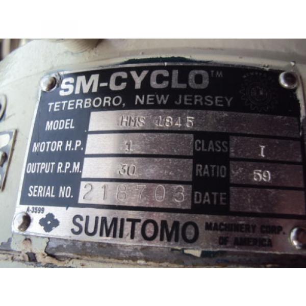 SUMITOMO SM-CYCLO HMS 1845 WITH TOSHIBA MOTOR 1 HP RPM 1735 V 460  USED #5 image