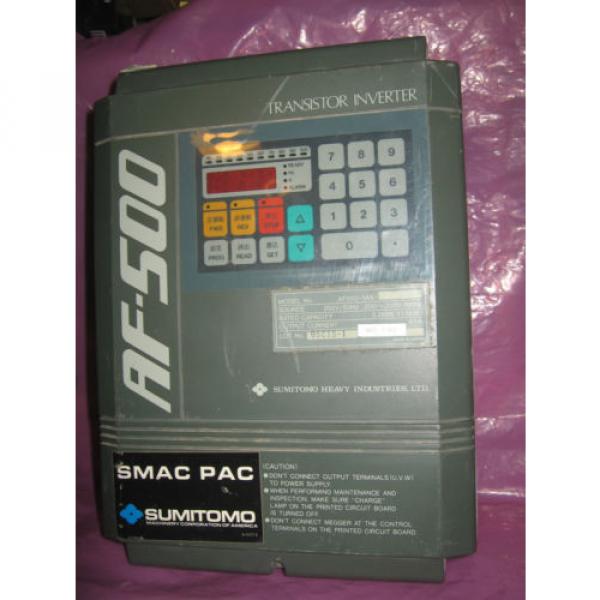 Sumitomo AF500 AF502-1A5 SMAC PAC AC  Motor Controller variable freq inverter #1 image