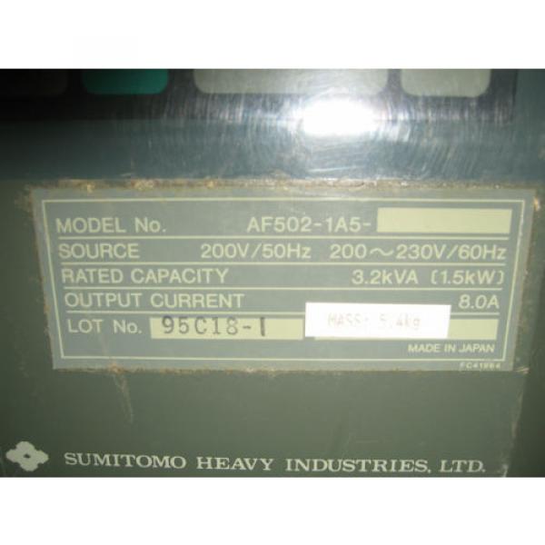 Sumitomo AF500 AF502-1A5 SMAC PAC AC  Motor Controller variable freq inverter #2 image