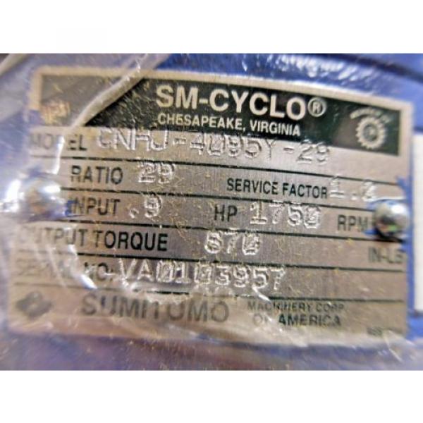 Sumitomo SM-Cyclo CNHJ-4095Y-29 Motor #5 image
