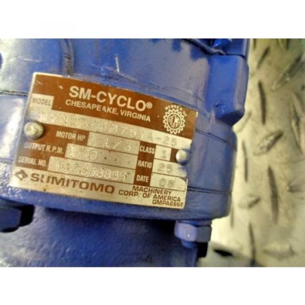 SUMITOMO SM-CYCLO TC-FX CNVM03-6075YA25 1/3HP 3PH 1700RPM #3 image