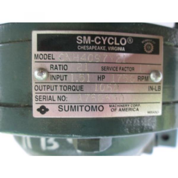 Sumitomo SM-Cyclo CHH4097Y21 Ratio 21 Input 151 HP 1750 RPM Industrial #3 image