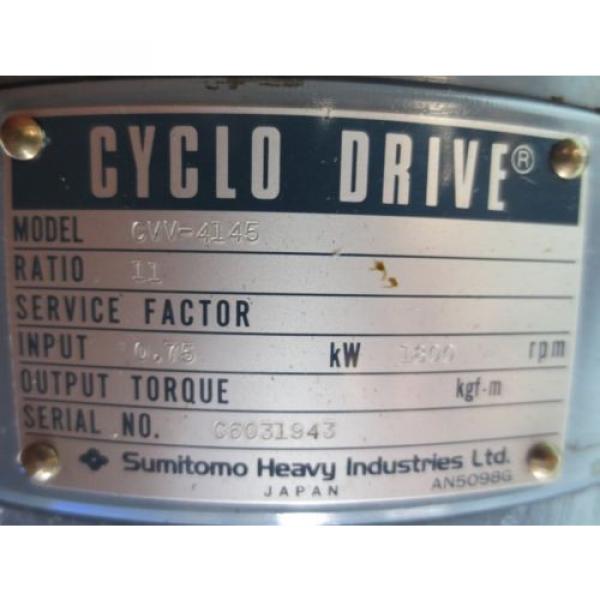 SUMITOMO CYCLO DRIVE CVV-4145 MORI SEIKI SH-50 CNC MILL #5 image