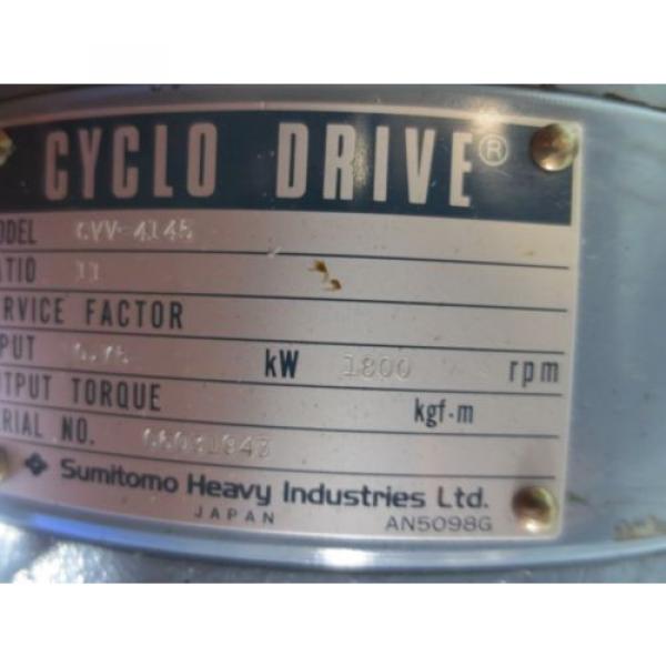 SUMITOMO CYCLO DRIVE CVV-4145 MORI SEIKI SH-50 CNC MILL #6 image