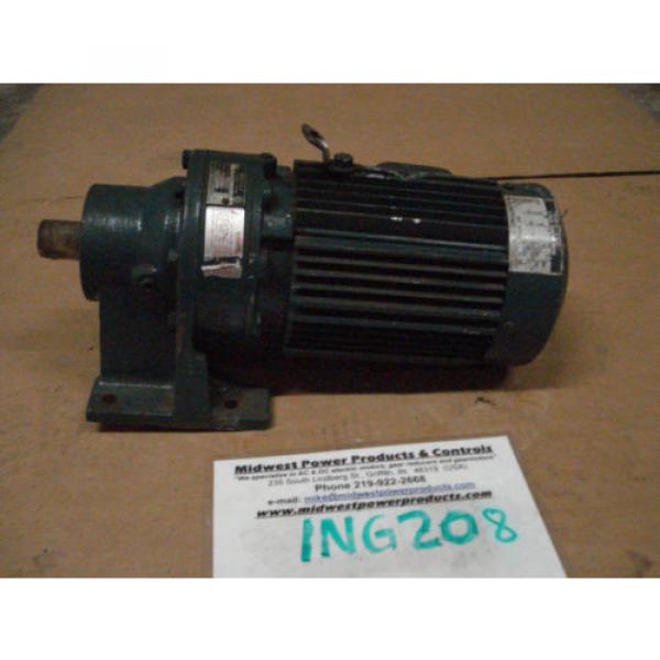 Sumitomo Cyclo gearmotor CNHM-1-4100YC-15, 117 rpm, 15:1,1hp, 230/460, inline #1 image