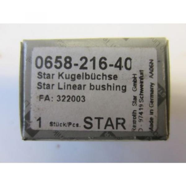 2 Rexroth Star Kugelbüchse 0658-216-40 FAG Kugellager Lager Linear Bushing Bosch #6 image