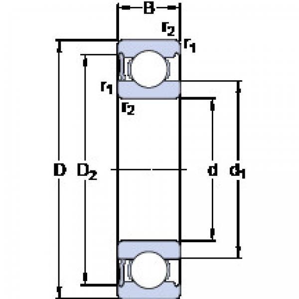 Ball Bearings 6310-RS1 SKF #1 image