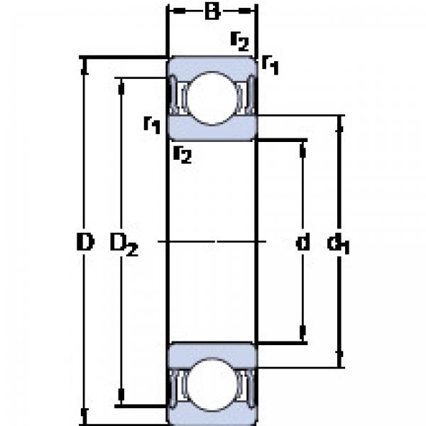 Ball Bearings 6310-2RS1 SKF #1 image