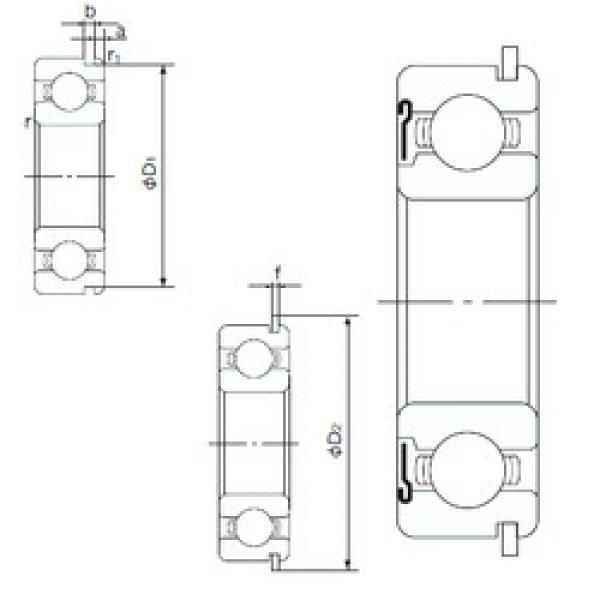 Ball Bearings 6316ZNR NACHI #1 image