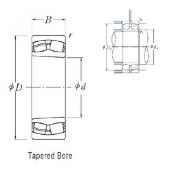 Bearing 24022CK30E4 NSK #1 image