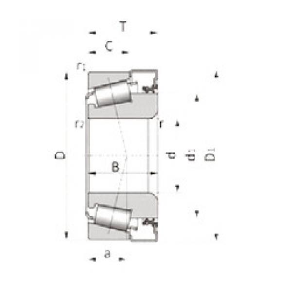 Tapered Roller Bearing R25-9D+X41Z-2 NSK #1 image
