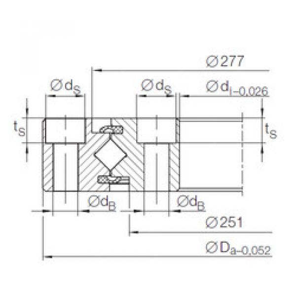 Thrust Roller Bearing XU 08 0264 INA #1 image