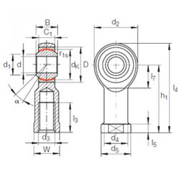 Plain Bearing GIKFL 10 PW INA #1 image