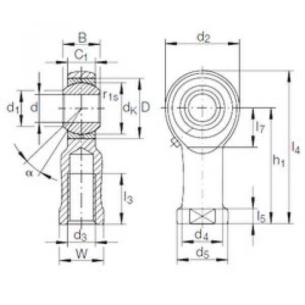 Plain Bearing GIKFL 12 PB INA #1 image