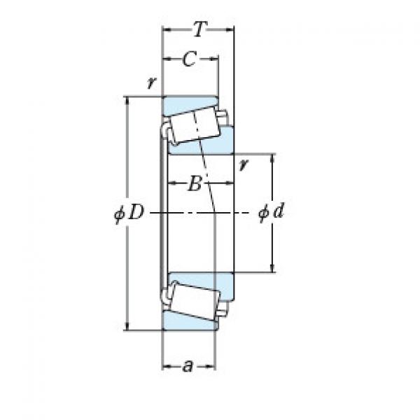 NSK Original SINGLE-ROW TAPERED ROLLER BEARING 71450/71750 #2 image