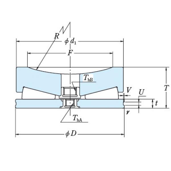 NSK Original Adjusting Screws roller thrust Bearing 438TFV01 #1 image