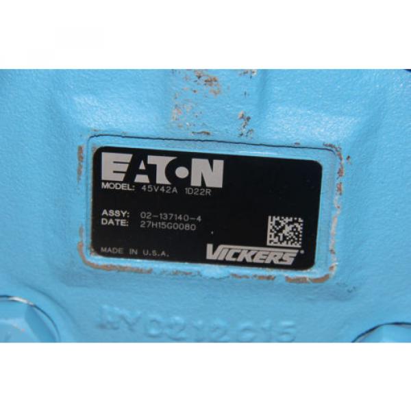 Eaton Azerbaijan  Vickers Hydraulic Vane Pump 45V42A 1D22R PN: 02-137140-4 #3 image