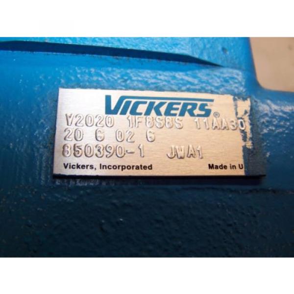 Origin France  VICKERS FIXED DISPLACEMENT DOUBLE VANE HYDRAULIC PUMP V2020-1F8S8S-11AA30 #5 image