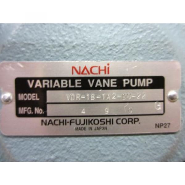 NACHI Kuwait  VARIABLE VANE PUMP VDR-1B-1A2-CU-22 #2 image