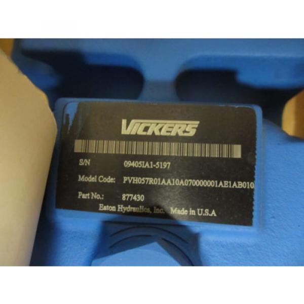 Vickers Ecuador  PVH057R01AA10A070000001AE-1AB010 Hydraulic Pump 877430 Eaton origin Old Stk #5 image