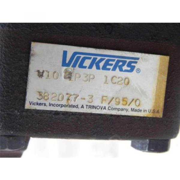 #58 Niger   Vickers  V10-2P3P-1C20  382077-3  Hydraulic Pump #2 image