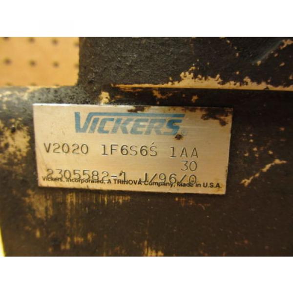 Vickers France  V2020 1F6S6S 1AA 30 Hydraulic Double Vane Pump 2305582-1 #2 image