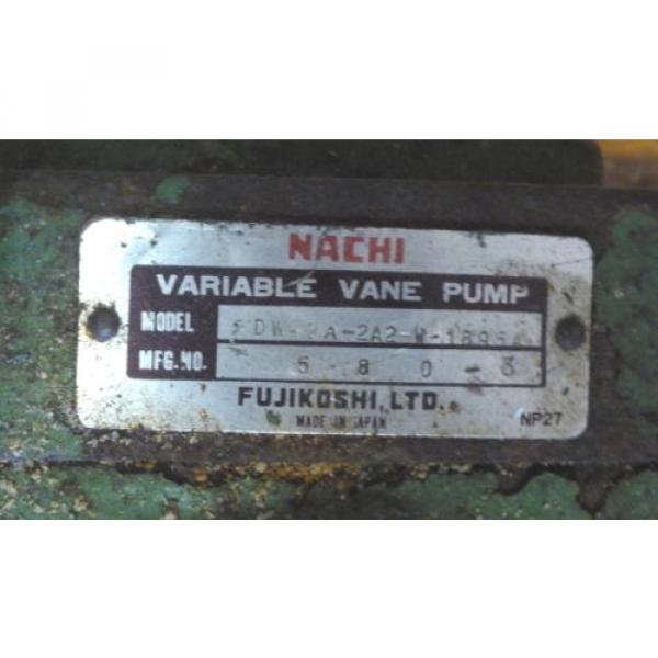 NACHI St.Lucia  DW-2A-2A2-W-1895A Hydraulic Variable Vane Pump DW2A2A2W1895A #2 image