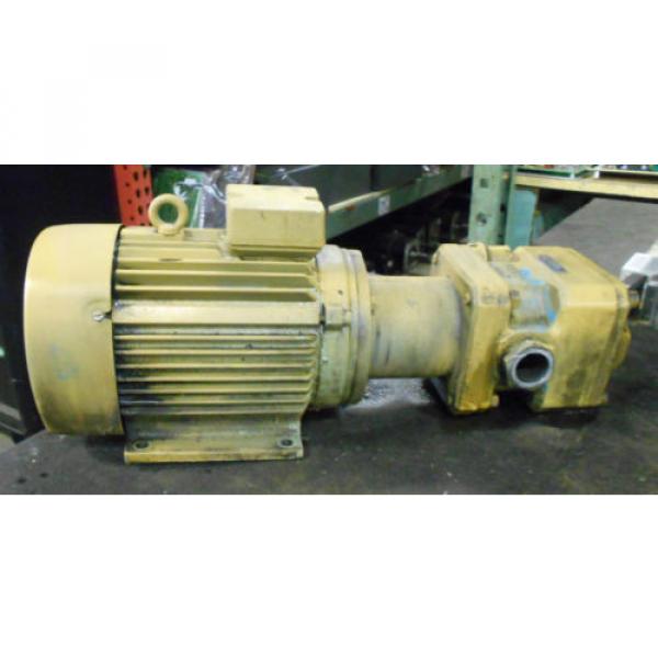 Vickers Ecuador  Hydraulic Pump GPA-63-E-20 R, w/ VEM AC Motor KMER100LX4, 3KW, Used #1 image