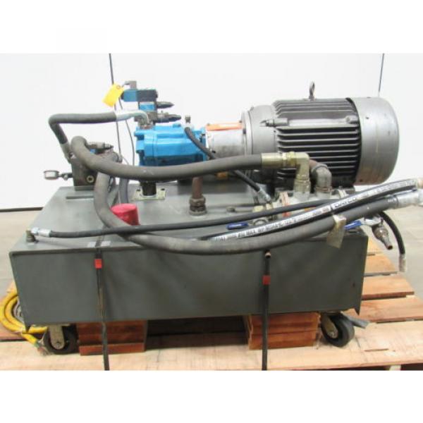 VICKERS Netheriands  T50P-VE Hydraulic Power Unit 25HP 2000PSI 33GPM 70 GalTank #1 image