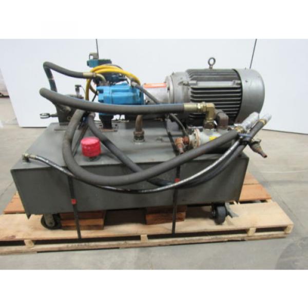 VICKERS Rep.  T50P-VE Hydraulic Power Unit 25 HP 2000PSI 33GPM 70 Gal Tank #1 image