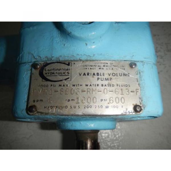 Continental PVR1-8B06-RM-0-613-F 8GPM Hydraulic Press Comp Vane Pump #2 image