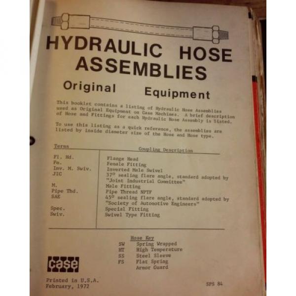 Case   Equipment Ball &amp; Roller Bearing Cross Reference Manual &amp; Other Part Catalog Original import #2 image
