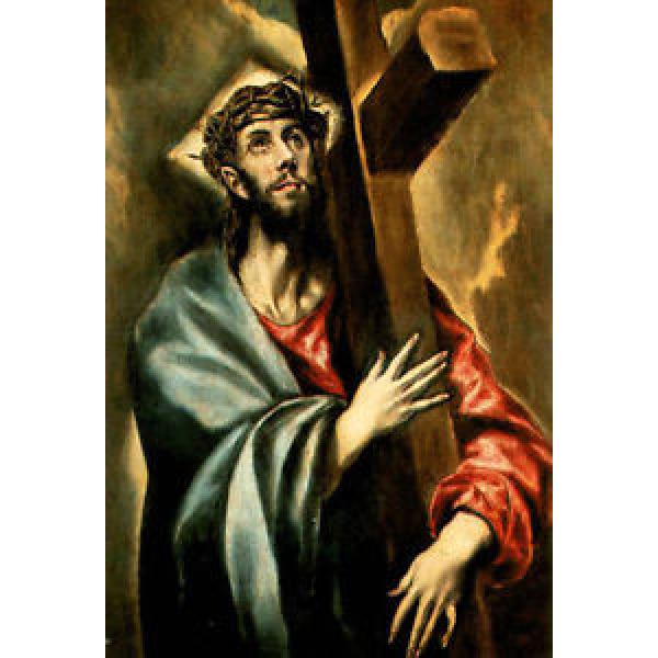 Art   Print - Christ Bearing Cross - El Greco 1541 1614 Original import #1 image