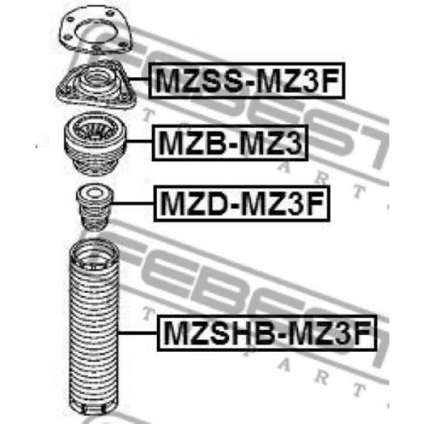 Front   Shock Absorber Bearing For Volvo V40 Cross Country (2013-Now) Original import #2 image