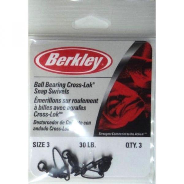 Ball   Bearing Cross-Lok Snap Swivels, Size 3, TWO Packs, 30# Extra Strong #P3XBB Original import #1 image