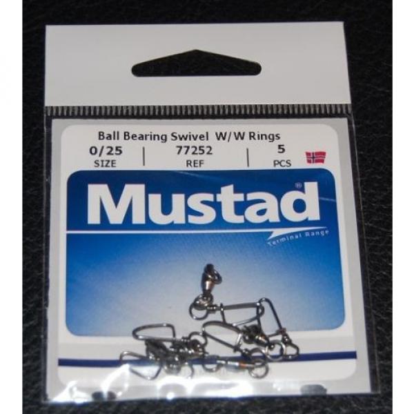 Mustad   77252-0/25 Ball Bearing Swivel Welded Rings and Cross Lock Snap 25lb Original import #1 image
