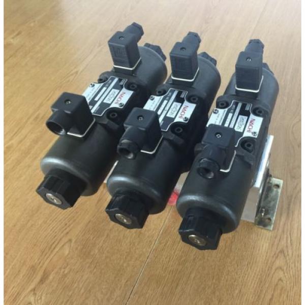 Lot Turkey  of 3 Nachi SA-G03-C6-D1- E21 Hydraulic Valve with Double Solenoid #3 image