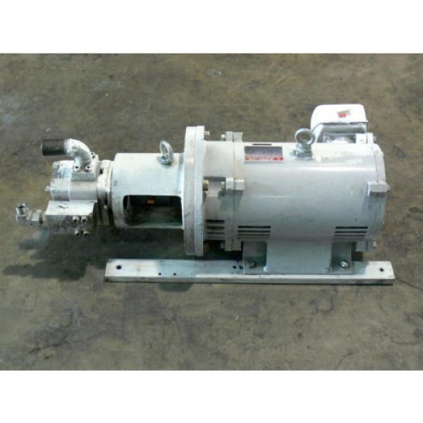 Nachi China  Eckerle IP Hydraulic Pump H-4B-32-20 W/ 20HP 15Kw Mitsubishi motor #1 image