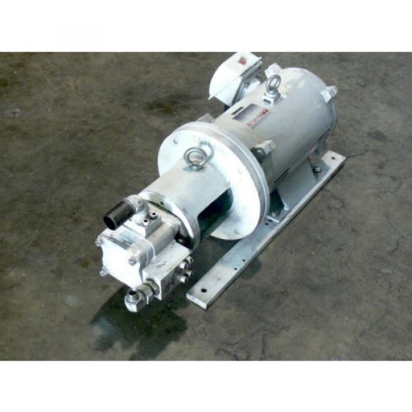 Nachi China  Eckerle IP Hydraulic Pump H-4B-32-20 W/ 20HP 15Kw Mitsubishi motor #2 image