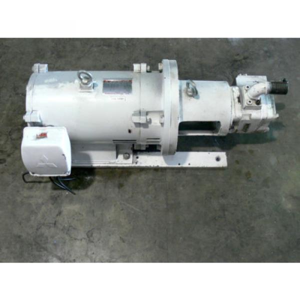 Nachi China  Eckerle IP Hydraulic Pump H-4B-32-20 W/ 20HP 15Kw Mitsubishi motor #4 image