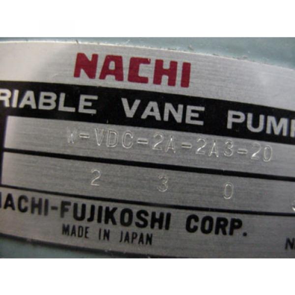 origin Guam  Nachi hydraulic variable volume vane pump W-VDC-2A-2A3-20 VDC-2A-2A3-20 #2 image