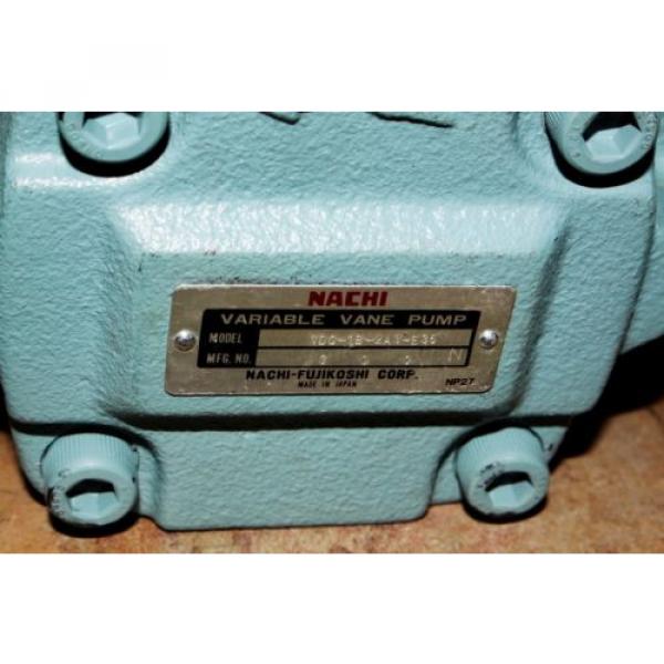 Nachi Tonga  Variable Vane Hydraulic Pump   Series  VDC   Warranty #4 image