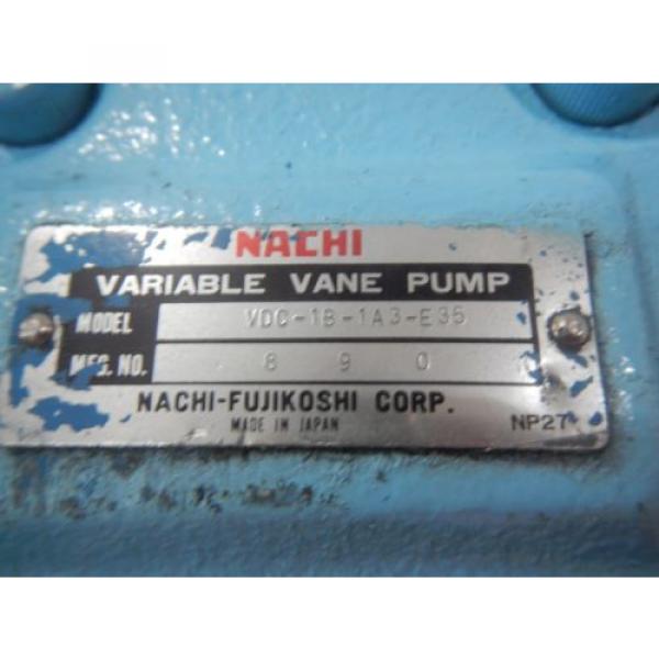 Nachi Saint Lueia  VDC-1B-1A3-E35 Hydraulic Pressure Compensated Vane Pump #3 image