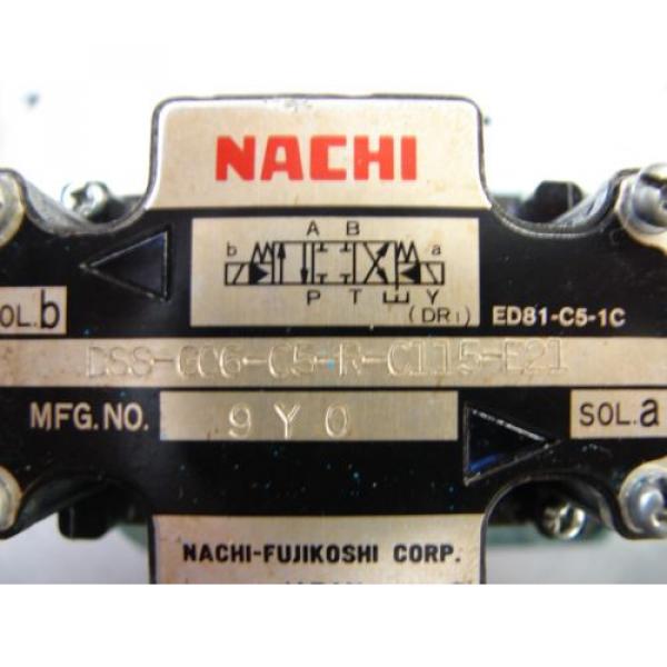 Nachi Qatar  D08 4 Way hydraulic Solenoid Valve DSS-G06-C5-R-C115-E21 vickers parker #4 image